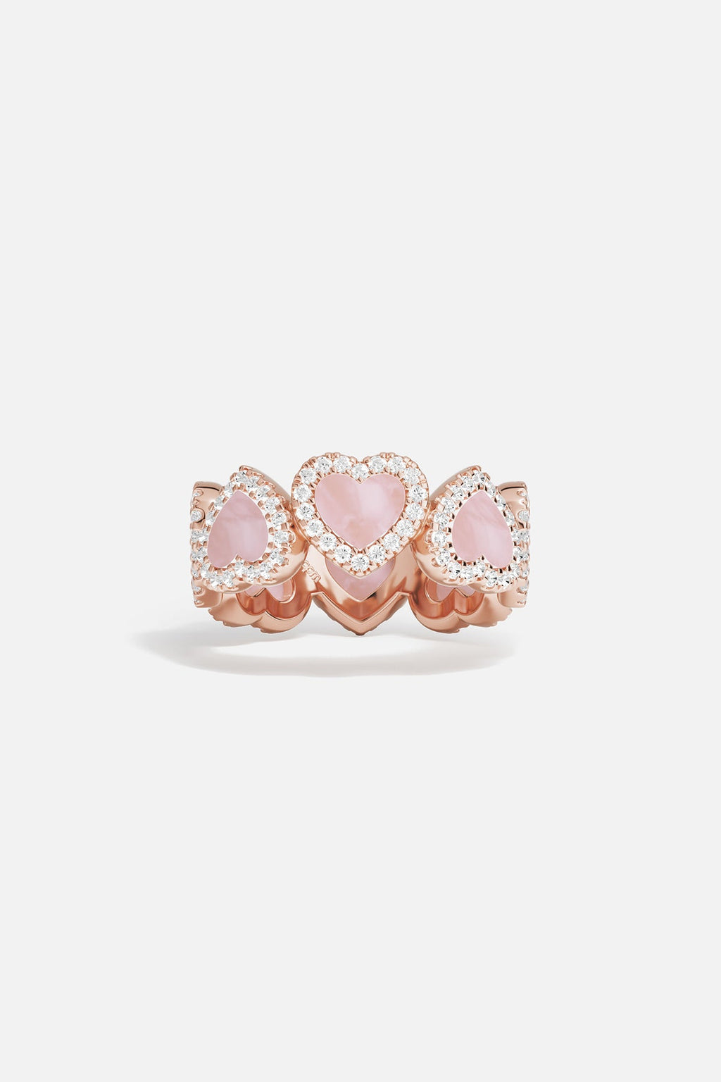 Anillo de Corazones Rosa