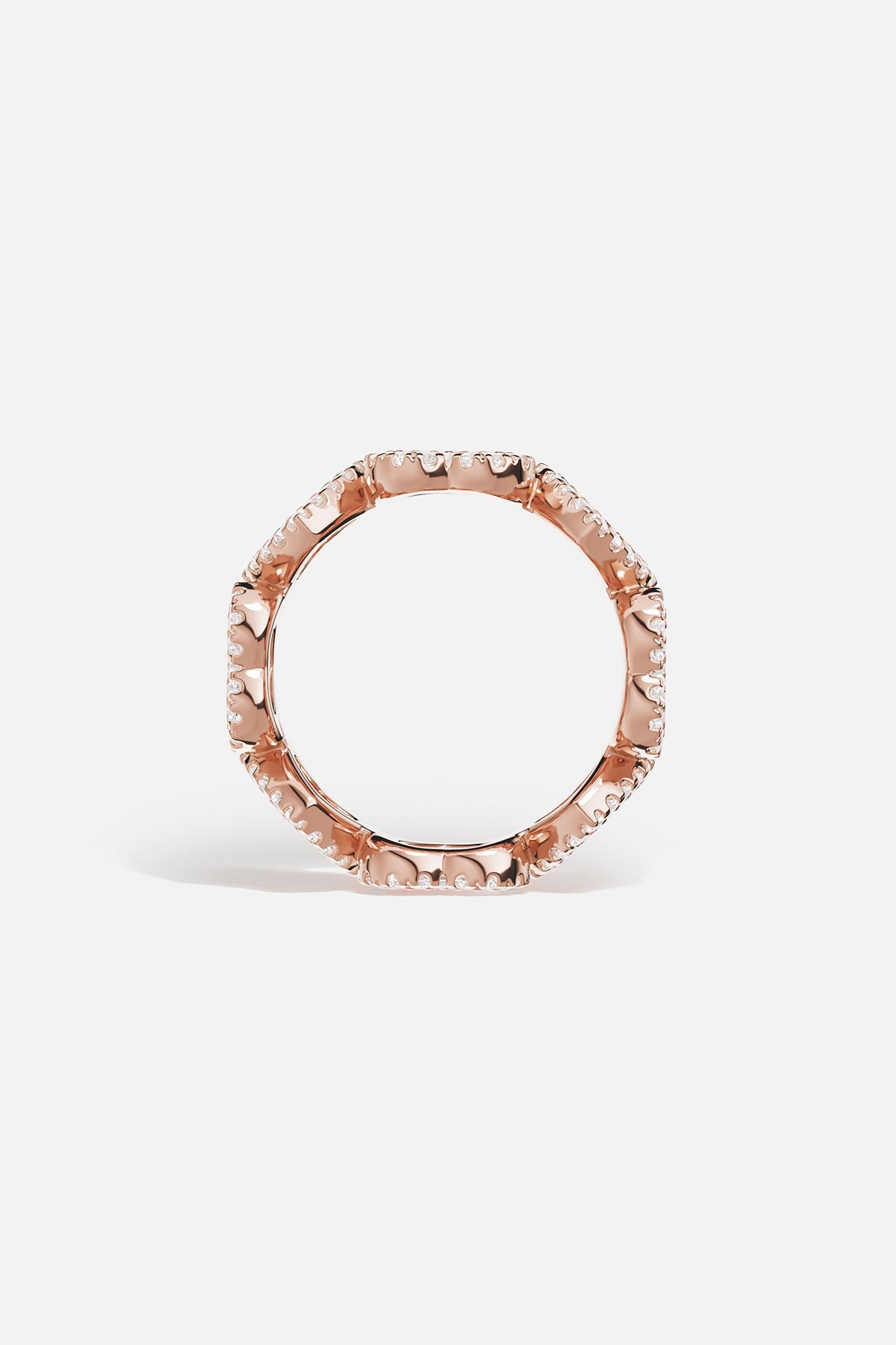 Anillo de Corazones Rosa