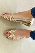 Eleonora | Sandalias doradas «Luce d'Estate»