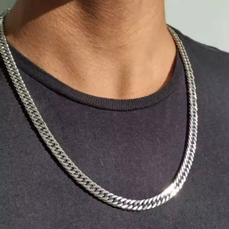 Collares de Cadenas de Eslabones Cubanos de 3-9mm