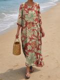 Vestido casual de mujer con estampado floral