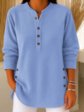 Neva™ | Túnica tipo Henley con botones