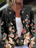 Kivara™| Cárdigan de punto con estampado floral vintage