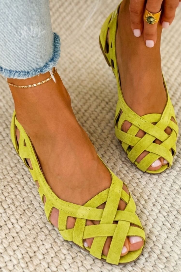 Alessia | Sandalias trenzadas de colores