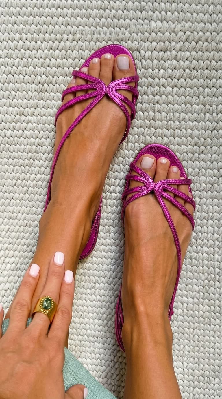 Serafina | Sandalias doradas «Essenza Estiva»