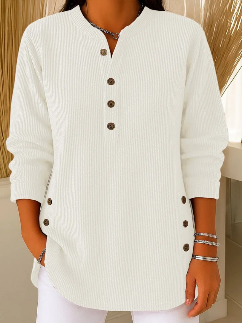 Neva™ | Túnica tipo Henley con botones