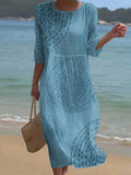 Vestido casual de mujer bordado