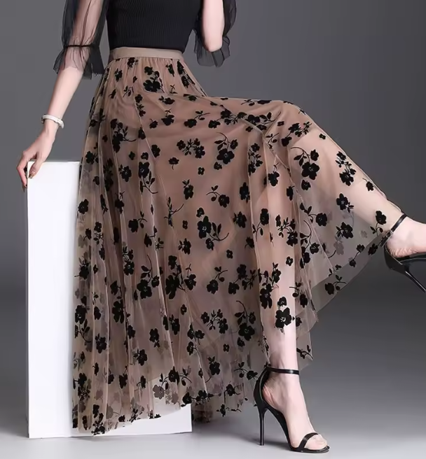Falda de Tul Coreana para Mujer
