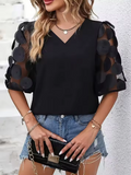 Blusa de Mujer con Cuello en V