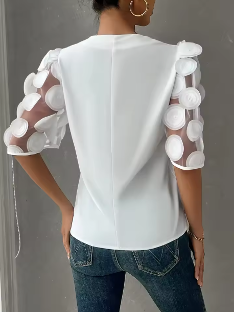 Blusa de Mujer con Cuello en V