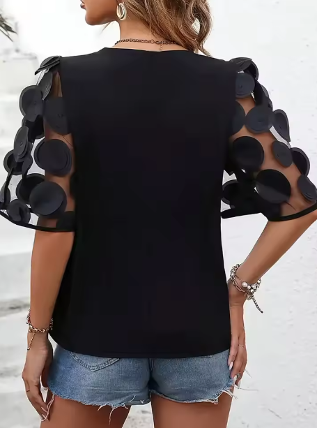 Blusa de Mujer con Cuello en V