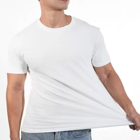 Camiseta Simple con Cuello Redondo