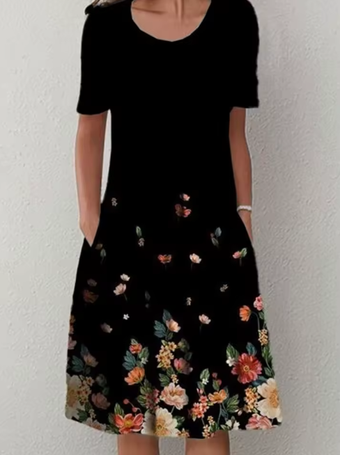 Vestido Informal con Estampado Floral