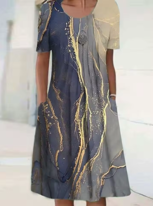 Vestido Informal con Estampado Floral
