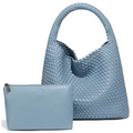 Bolso de Mano Tejido para Mujer con Monedero