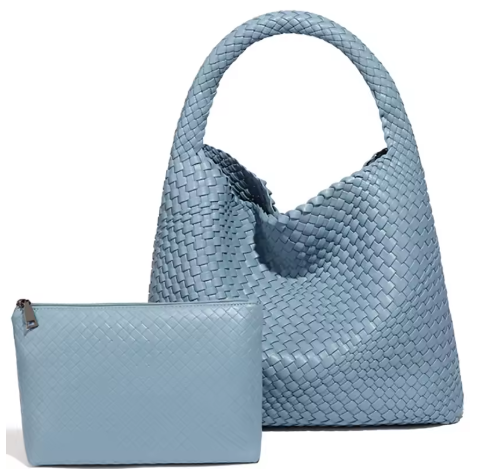 Bolso de Mano Tejido para Mujer con Monedero