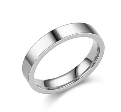 Anillos de Acero Inoxidable de 4mm de Ancho