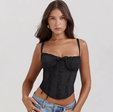 Corsé de Encaje Floral Sexy