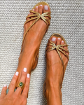 Serafina | Sandalias doradas «Essenza Estiva»