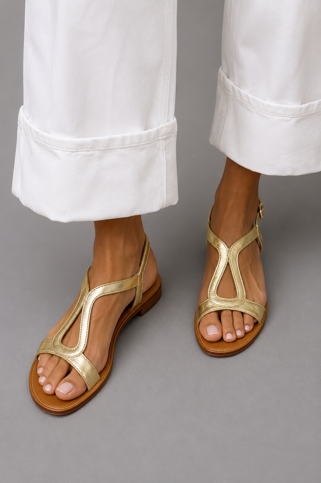 Sandalias Doradas Sol de Verano