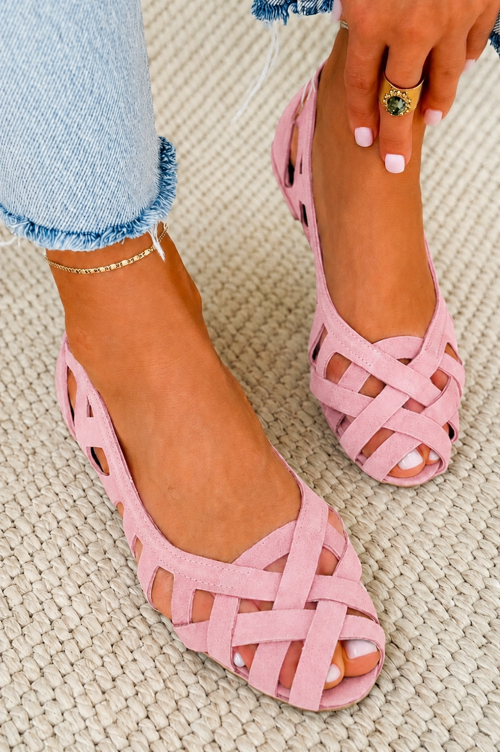 Alessia | Sandalias trenzadas de colores