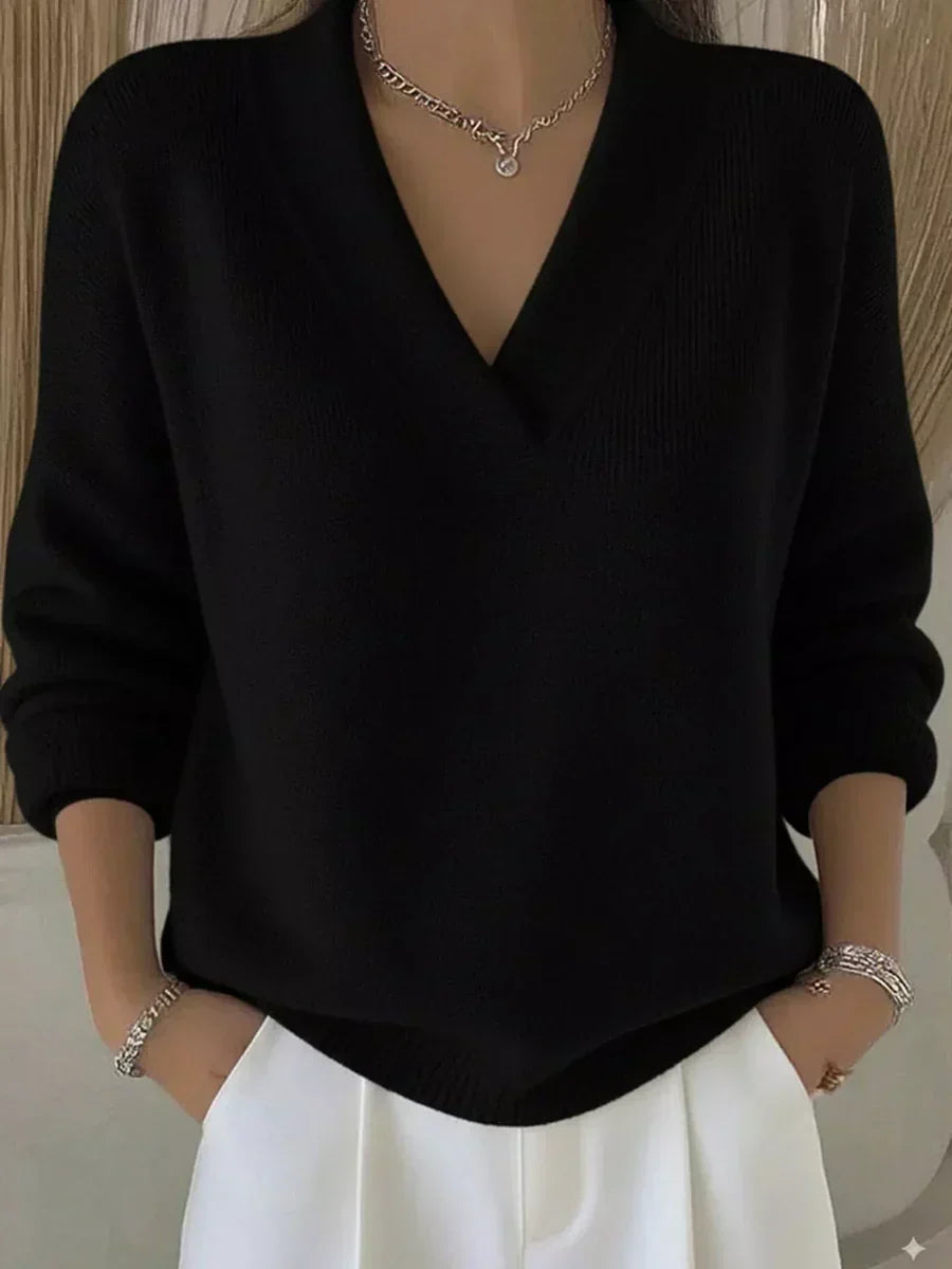 Vivelle™ | Jersey holgado con cuello en V