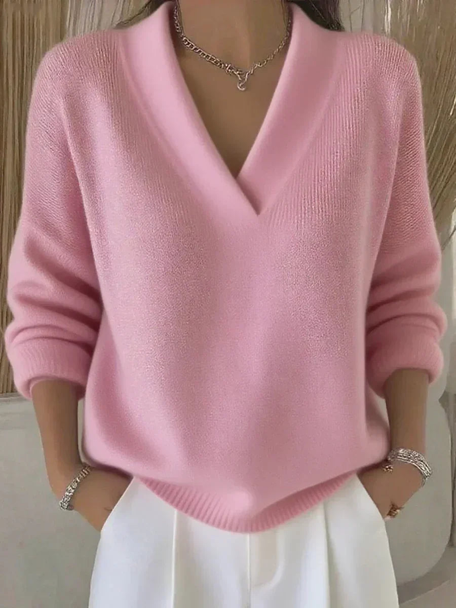 Vivelle™ | Jersey holgado con cuello en V