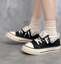 Zapatillas de Lona con Puntos para Mujer