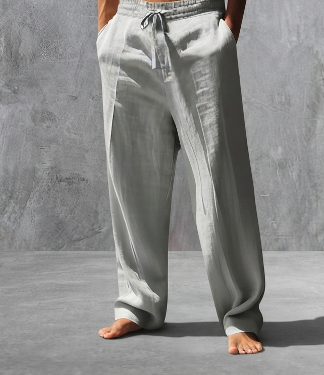 Pantalones de Lino y Algodón para Hombre
