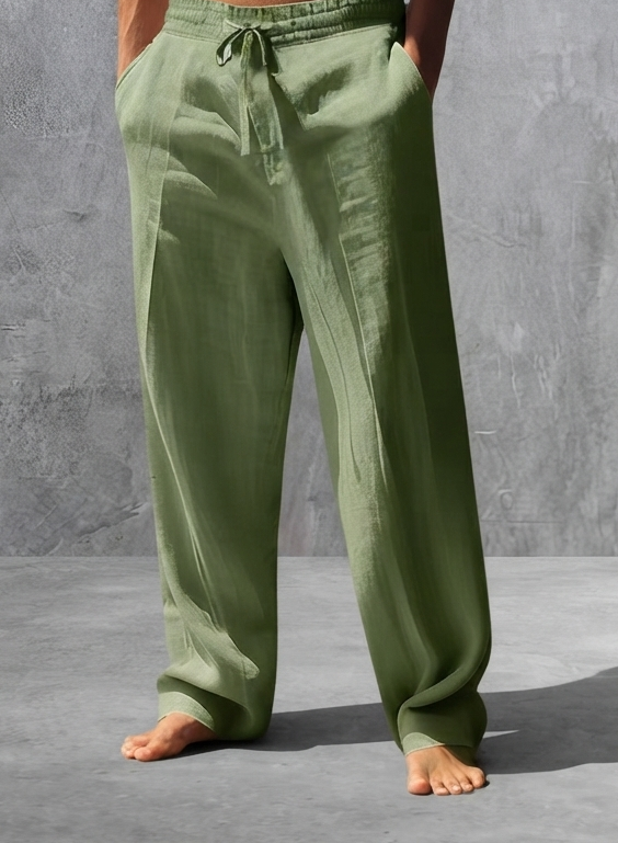 Pantalones de Lino y Algodón para Hombre