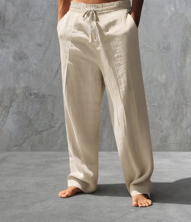 Pantalones de Lino y Algodón para Hombre