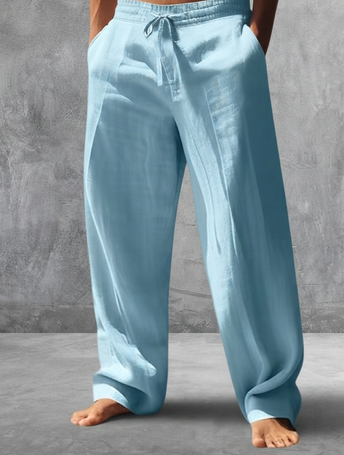 Pantalones de Lino y Algodón para Hombre