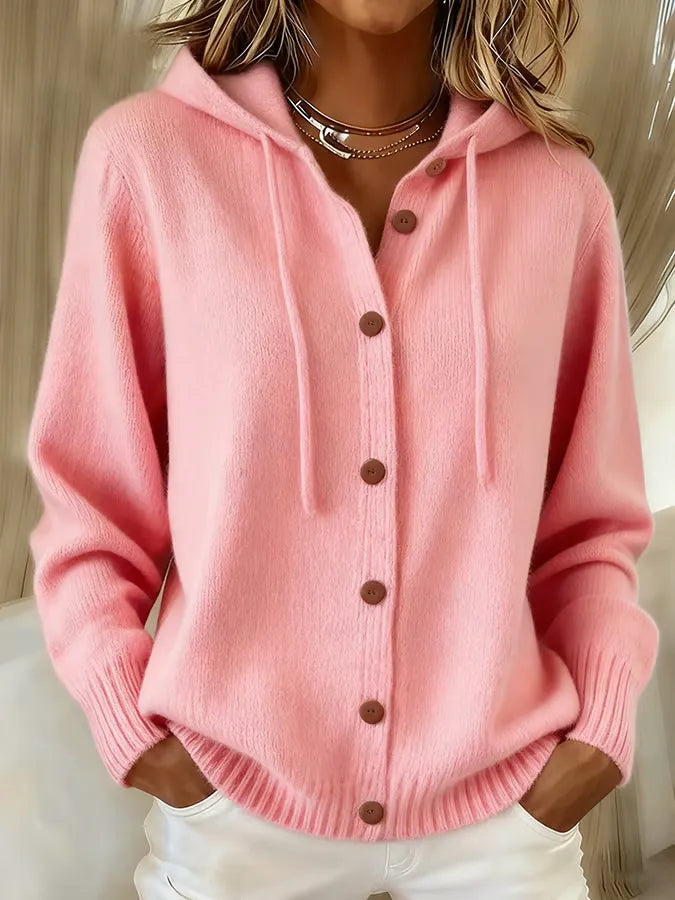 Brenda™ | Sudadera con capucha y cardigan de botones