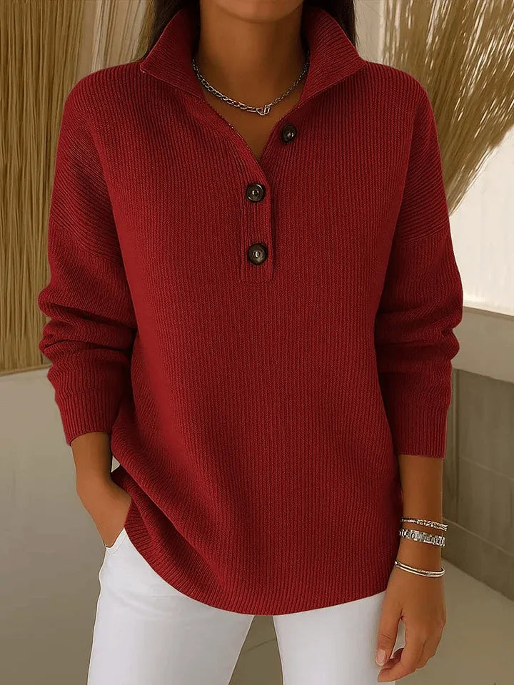 Florence™ | Jersey polo con cuello en V