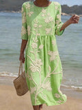 Vestido casual de mujer con estampado floral