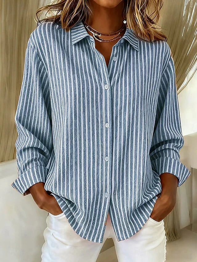 Jacqueline™ | Camisa a rayas con botones