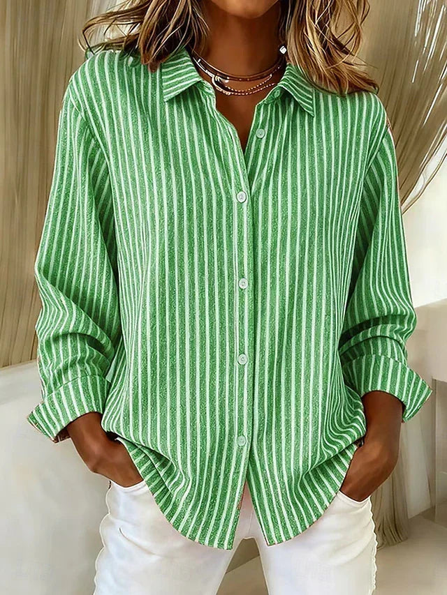 Jacqueline™ | Camisa a rayas con botones