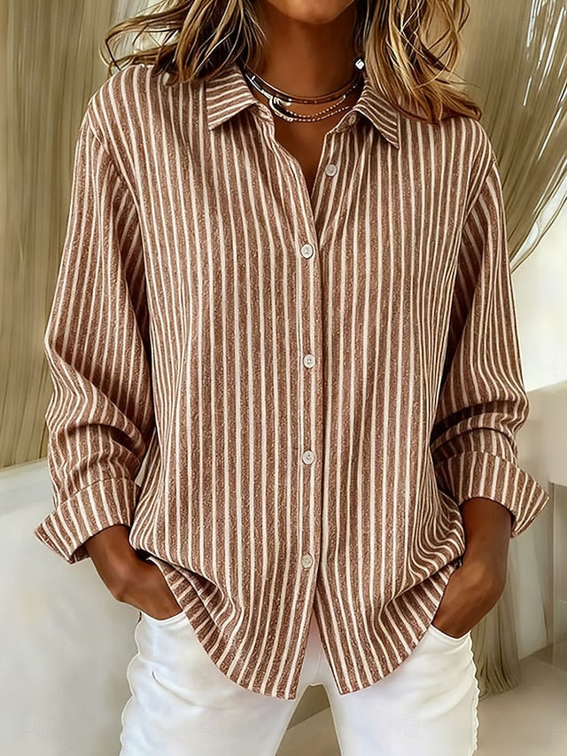Jacqueline™ | Camisa a rayas con botones
