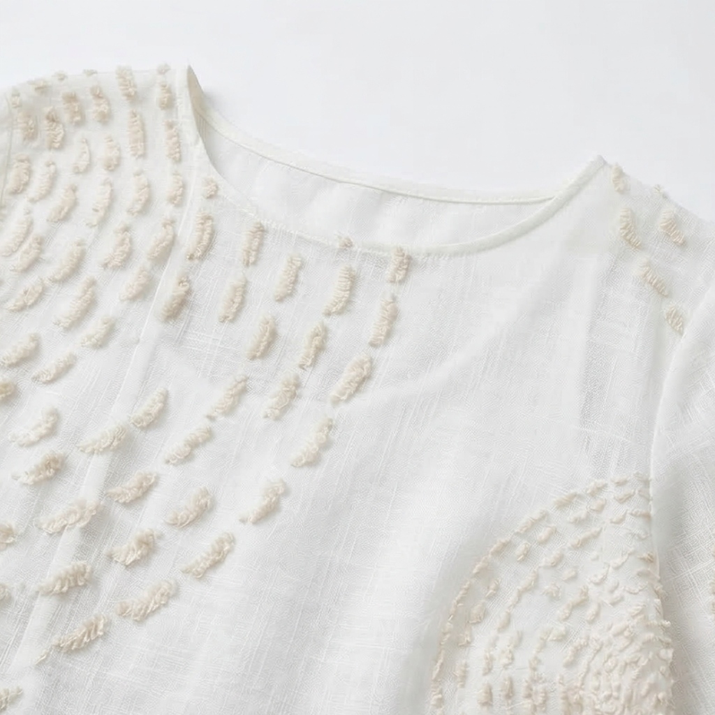Vestido casual bordado para mujer